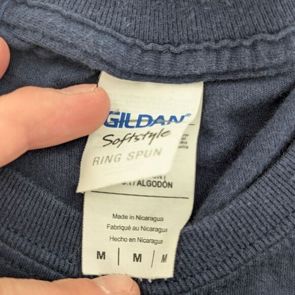 The Spamerican Tour Vintage 100% Cotton Navy Graphic Chef T-shirt Size Medium - Picture 4 of 7